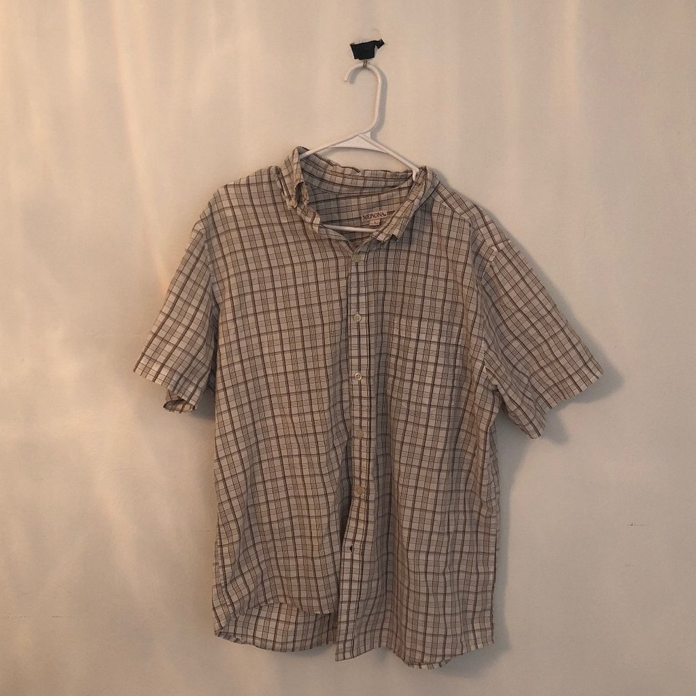 Merona Casual Button Down Shirt S/S L
